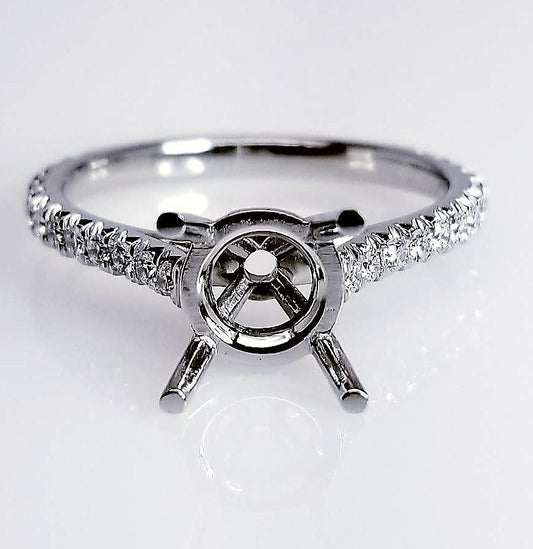 Platinum 0.32 Carat Engagement Setting