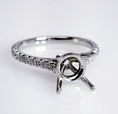 Platinum 0.32 Carat Engagement Setting