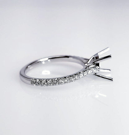 Platinum 0.32 Carat Engagement Setting
