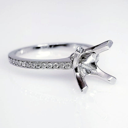 "ENGR02666" Delicate Pave Diamond Engagement Ring Setting