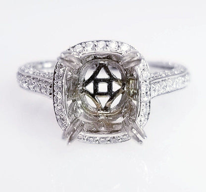 "ENGR03169" Vintage Inspired Diamond Engagement Setting