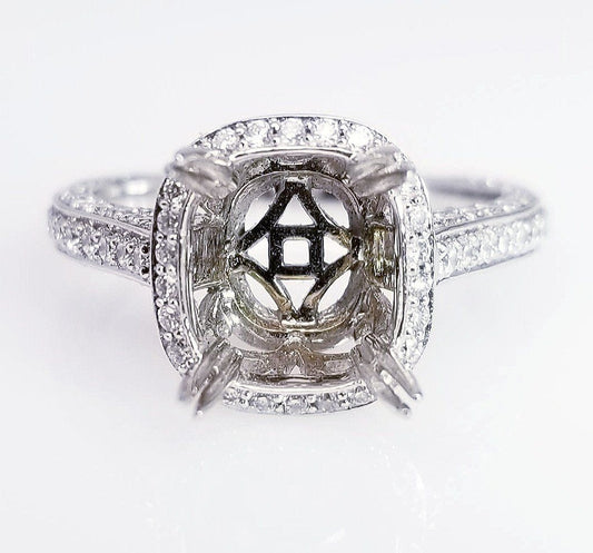 "ENGR03169" Vintage Inspired Diamond Engagement Setting