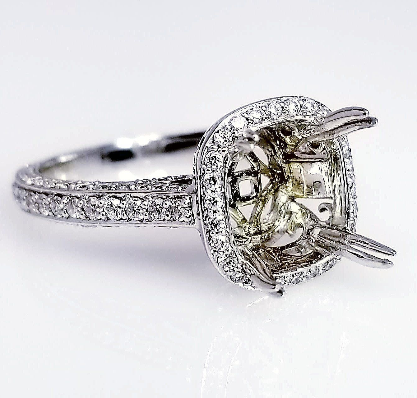 "ENGR03169" Vintage Inspired Diamond Engagement Setting