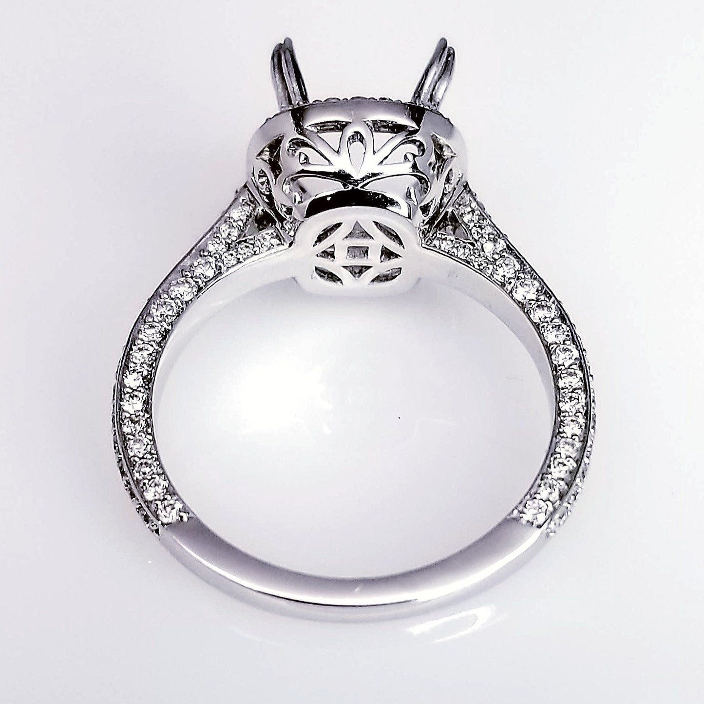 "ENGR03169" Vintage Inspired Diamond Engagement Setting