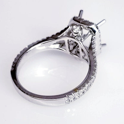 "ENGR03171" Secret Diamond Split Shank Engagement Ring Setting