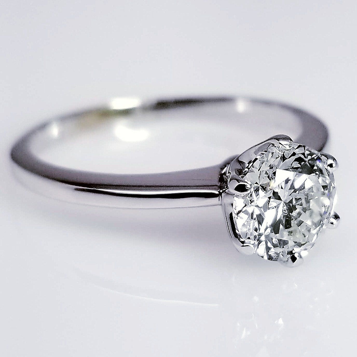 "ENGR02902" Six Prong Solitaire Diamond Engagement Ring