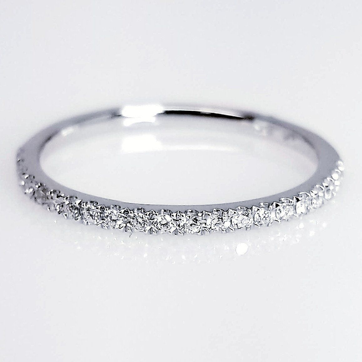 "ENGR03152" Split Diamond Engagement Ring Setting With A Matching Diamond Band