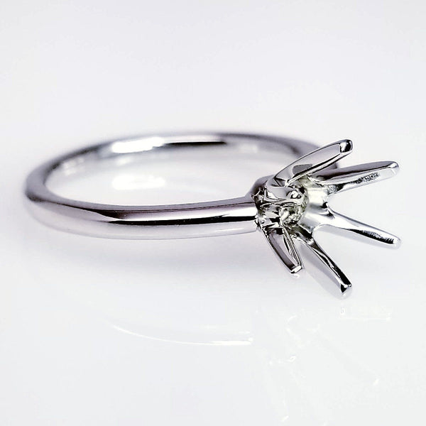 Six Prong Solitaire Diamond Engagement Ring Setting
