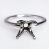 Signature Four Prong Tulip Solitaire Engagement Ring Setting