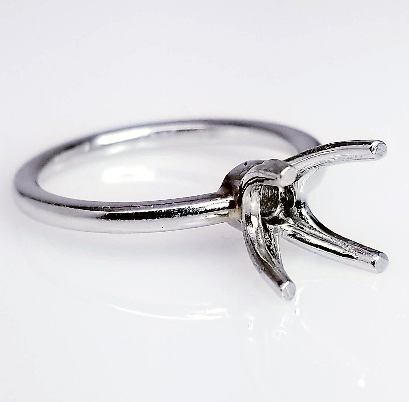 Signature Four Prong Solitaire Engagement Ring Setting