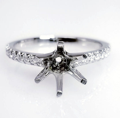"ENGR03158" Best Selling Pave Six Prong Diamond Engagement Ring Setting