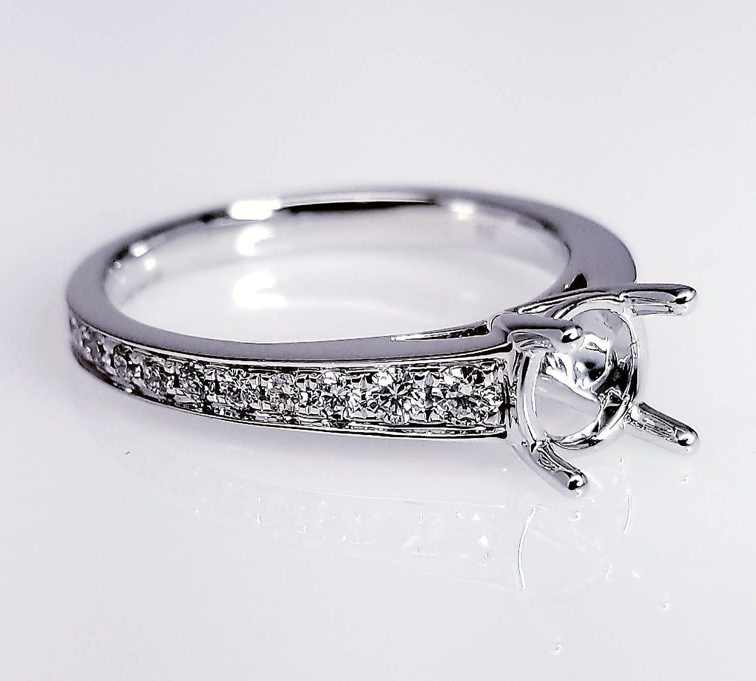 "ENGR02919" Round Cut "1995" Solitaire Diamond Engagement Ring Setting