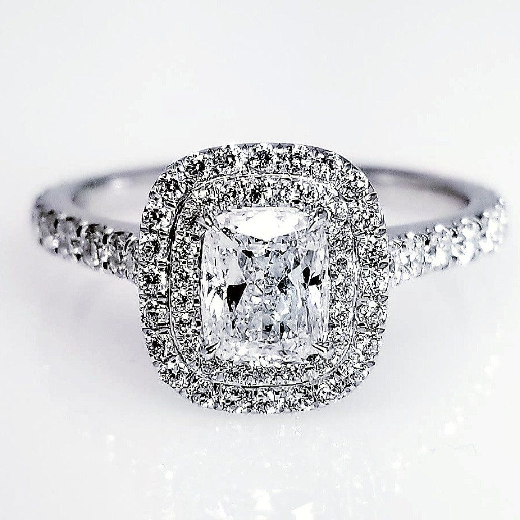 Hidden Halo Emerald Cut Engagement Ring | Custom Made Engagement Rings –  Kingofjewelry.com