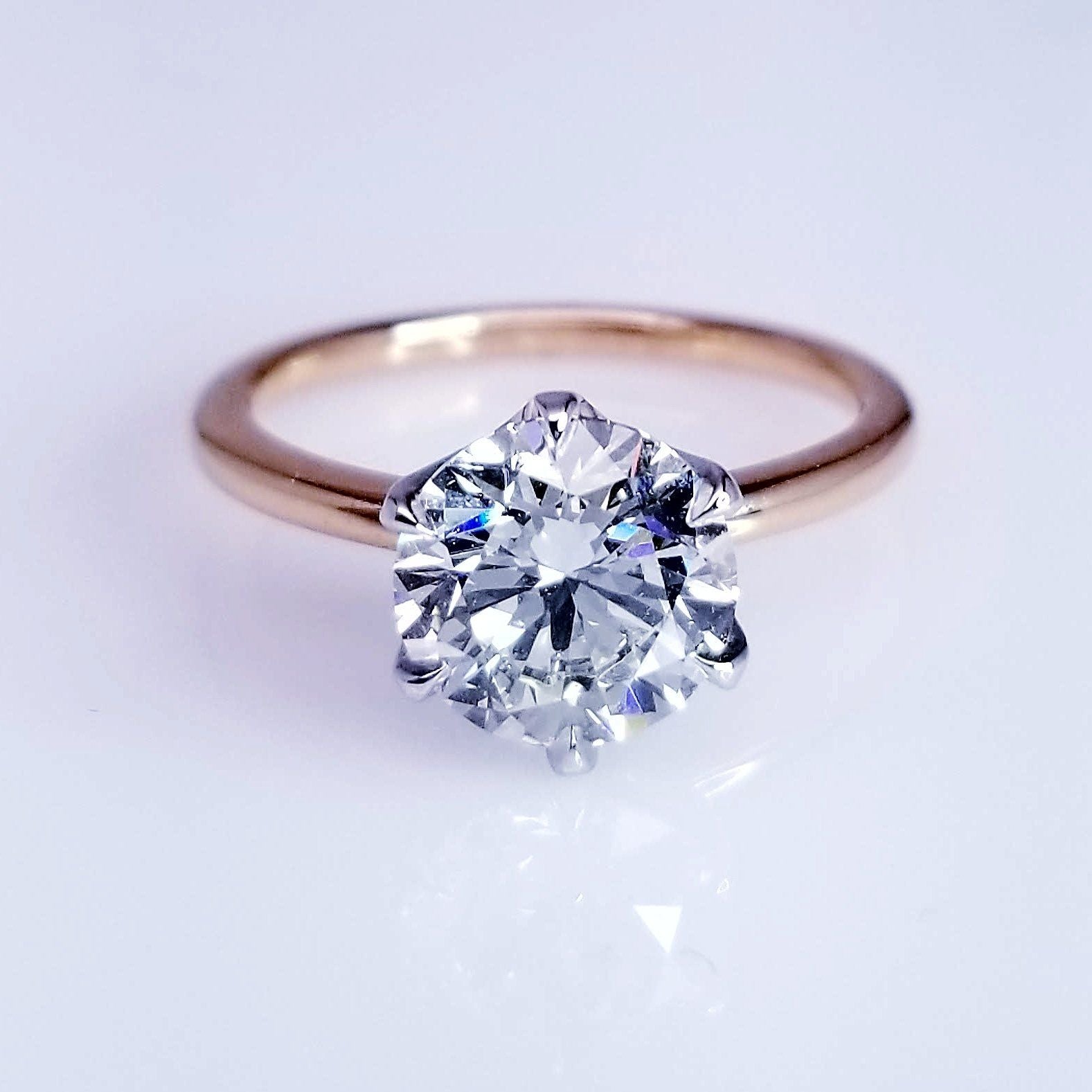 "ENGR03242" ROUND DIAMOND SOLITAIRE RING