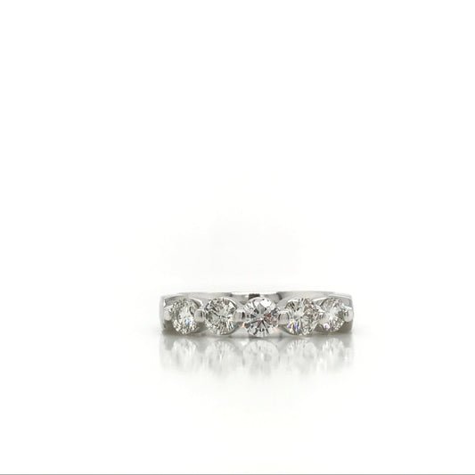 "DBAND01892" Single Prong Diamond Anniversary Ring Band