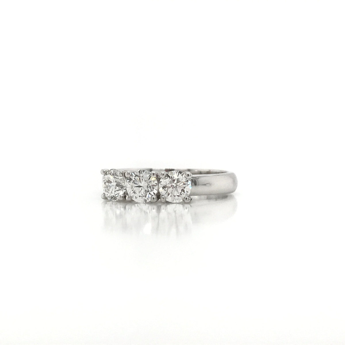 0.93 Carat Three Stone Trilogy Diamond Ring