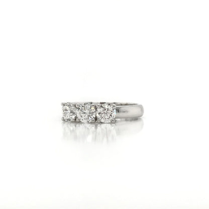 0.93 Carat Three Stone Trilogy Diamond Ring