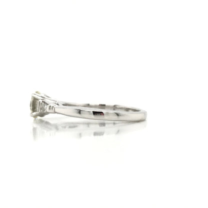 "ENGR02456" Classic Diamond Engagement Ring With Baguette Cuts