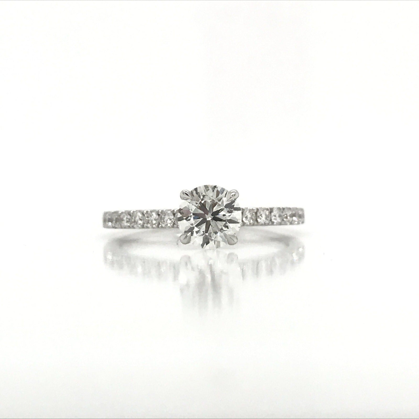 "ENGR03231" Round Diamond Engagement Ring 0.71ct