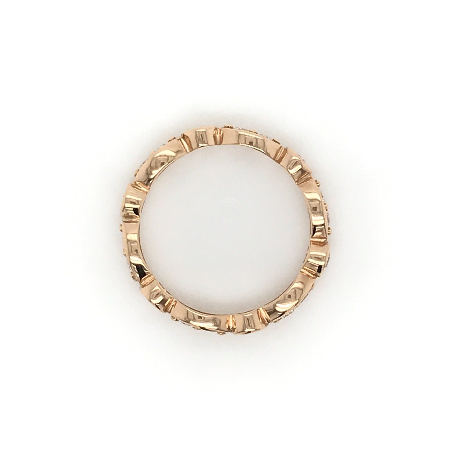 "ETNBD01937" Round Diamond Vintage Style Eternity Band