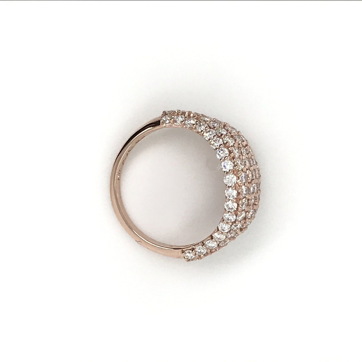 "LADRG01934" All Over Pave Statement Pinky Ring