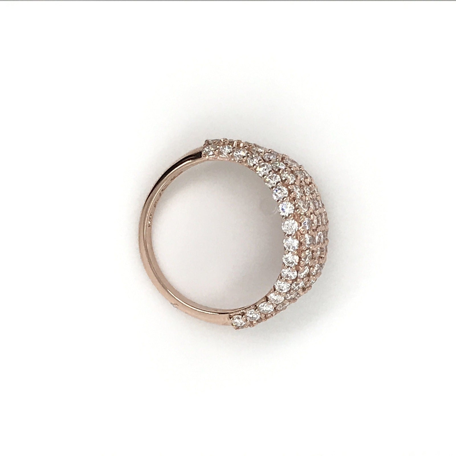 "LADRG01934" All Over Pave Statement Pinky Ring