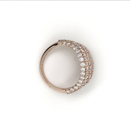 "LADRG01934" All Over Pave Statement Pinky Ring