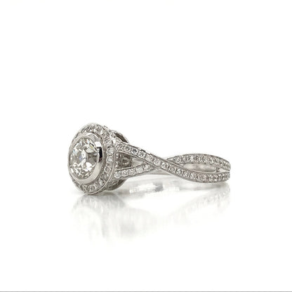 "ENGR02463" Infinity Twist Diamond Engagement Ring