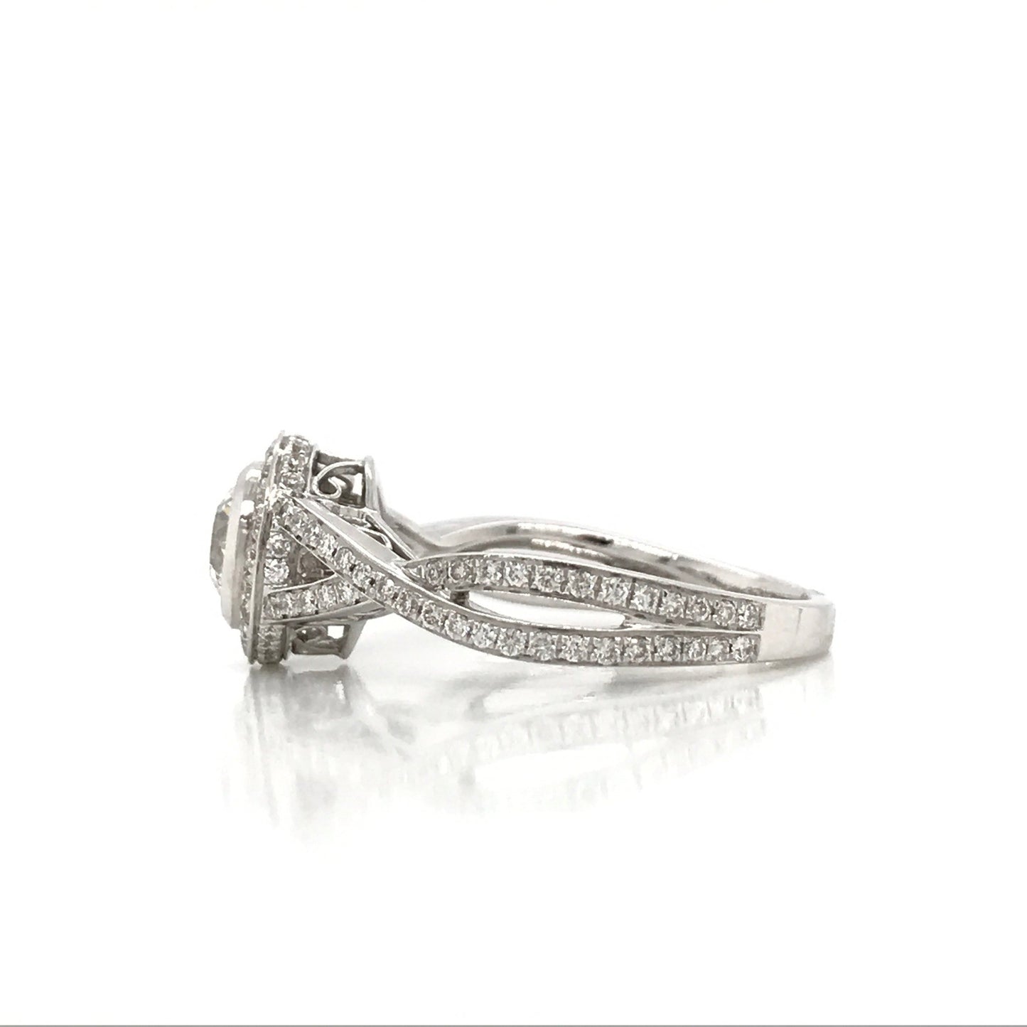 "ENGR02463" Infinity Twist Diamond Engagement Ring
