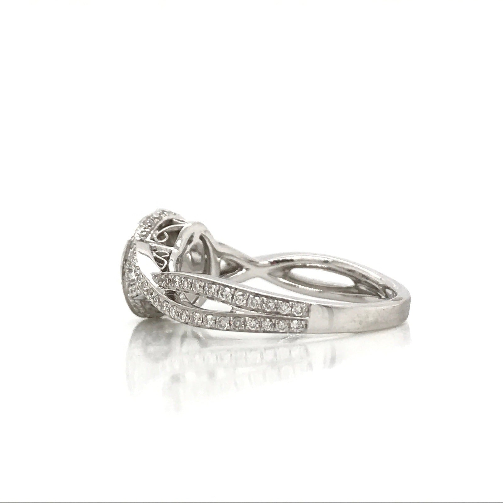 "ENGR02463" Infinity Twist Diamond Engagement Ring