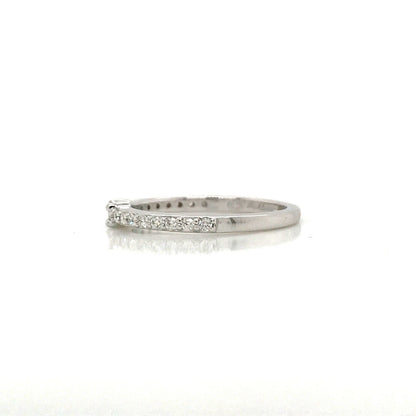 Petite Diamond Baguette and Pave Band - 14K Yellow Gold, White Gold, or Rose Gold