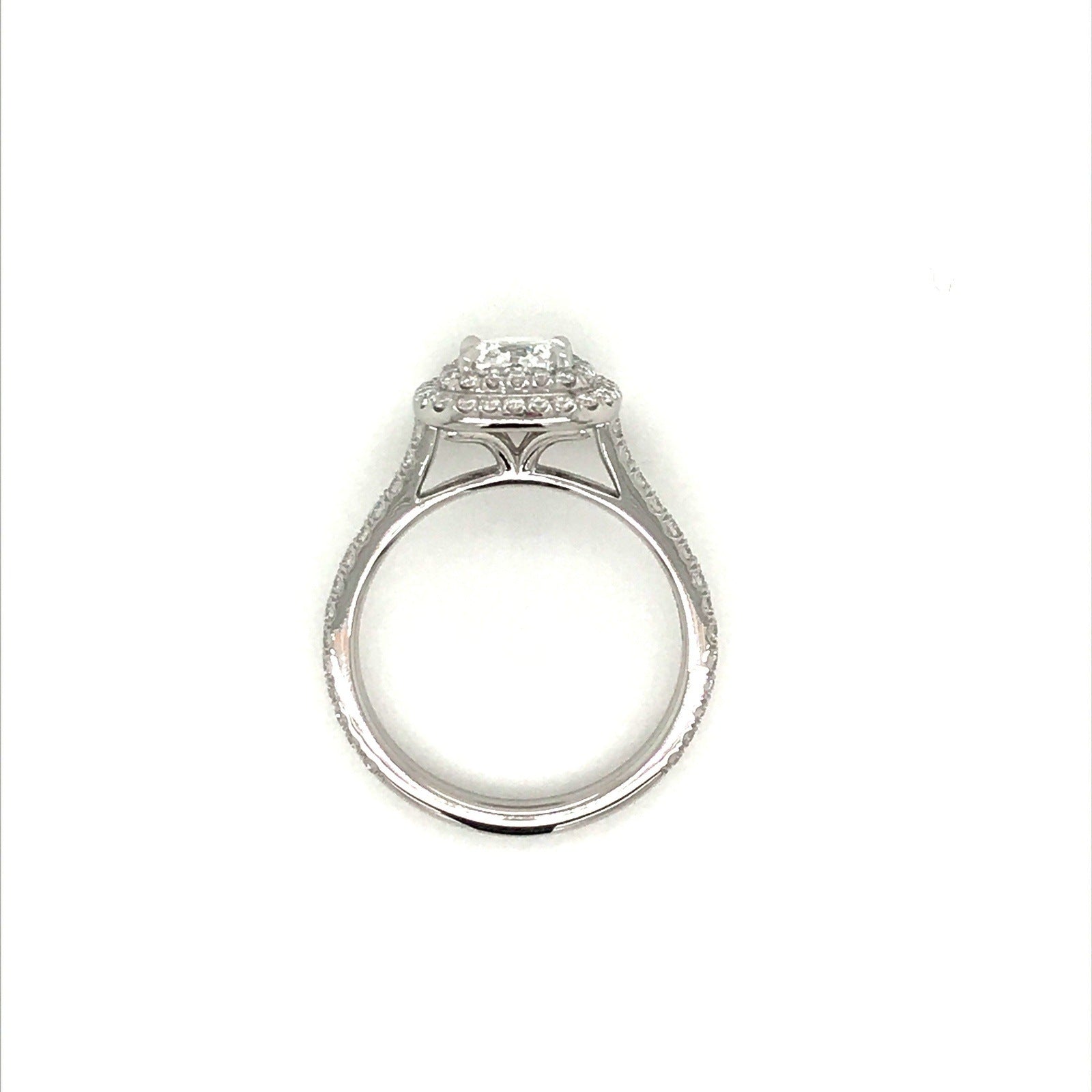 ENGR03385 Cushion Shaped Double Halo Diamond Engagement Ring