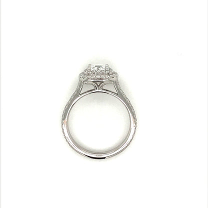 ENGR03385 Cushion Shaped Double Halo Diamond Engagement Ring