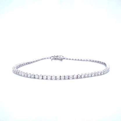 "BRAC01437" 2.89 Carat Petite Diamond Tennis Bracelet