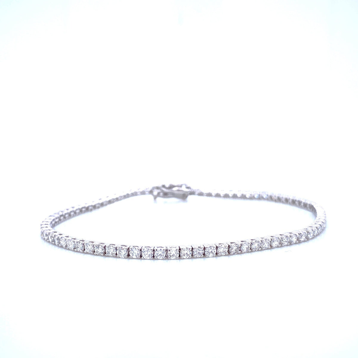 "BRAC01437" 2.89 Carat Petite Diamond Tennis Bracelet