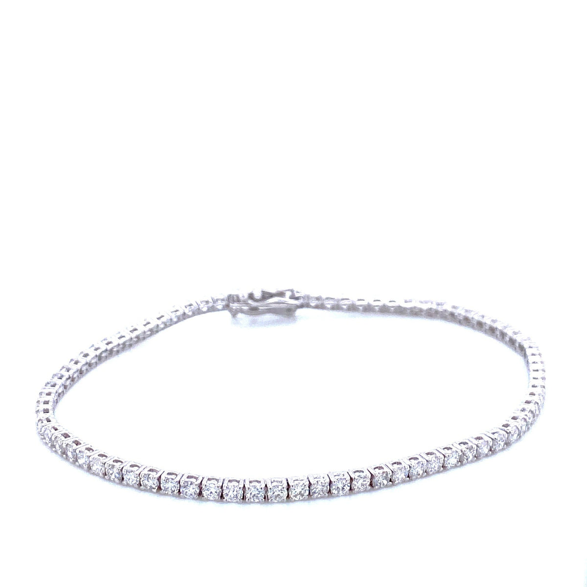"BRAC01437" 2.89 Carat Petite Diamond Tennis Bracelet