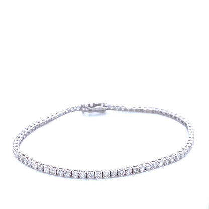 "BRAC01437" 2.89 Carat Petite Diamond Tennis Bracelet
