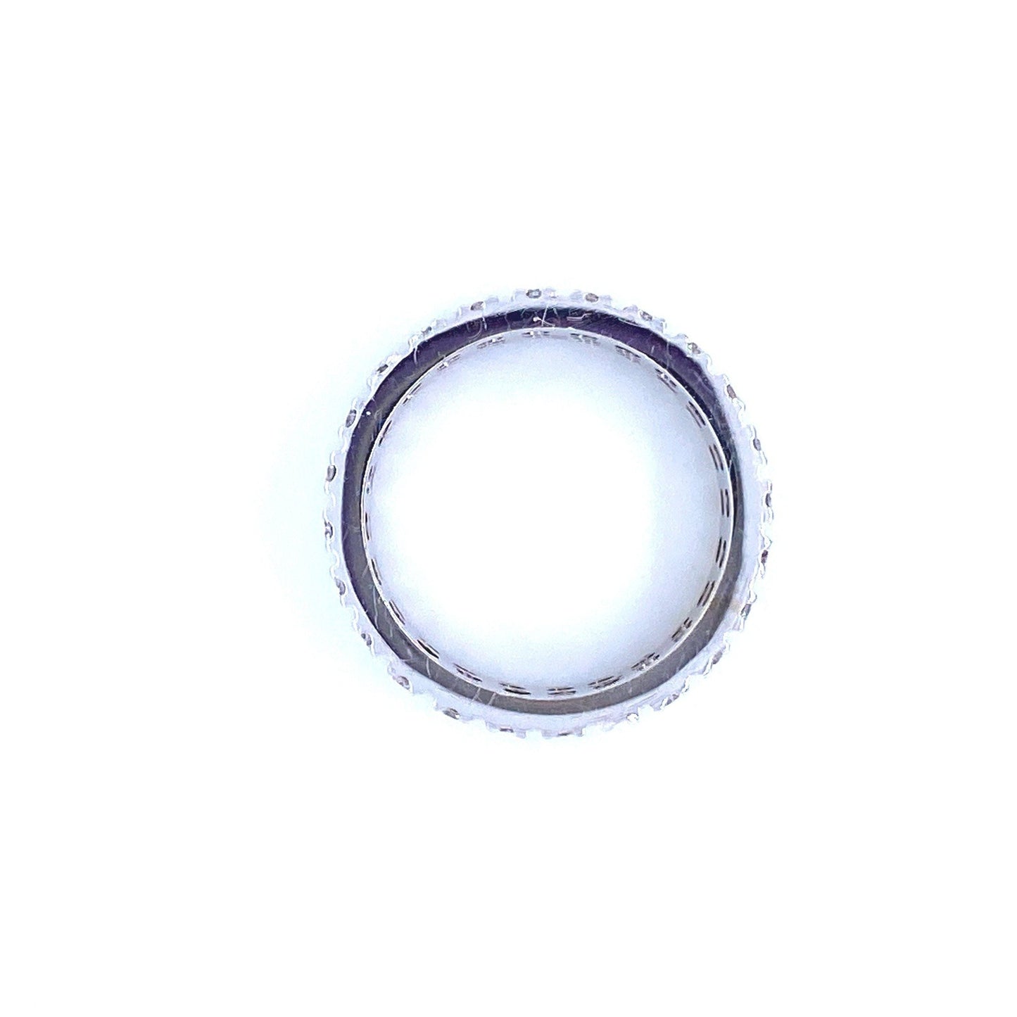 "ETNBD01112" Three Row Diamond Eternity Band
