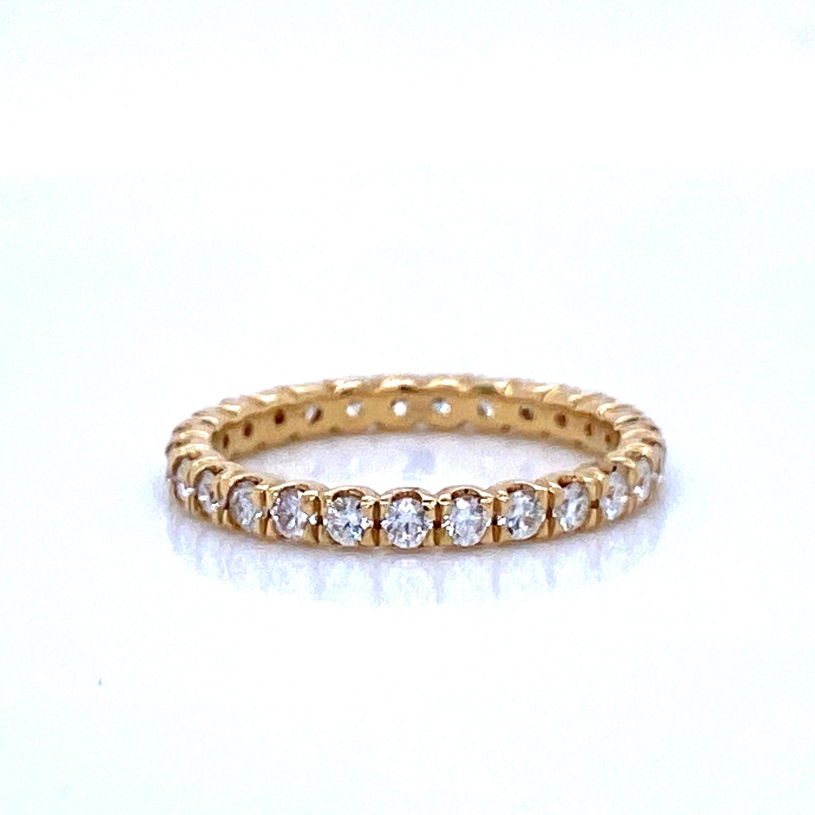 "ETNBD03162" 18K Yellow Gold Eternity Band - Handcrafted in New York City