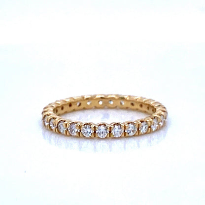 "ETNBD03162" 18K Yellow Gold Eternity Band - Handcrafted in New York City