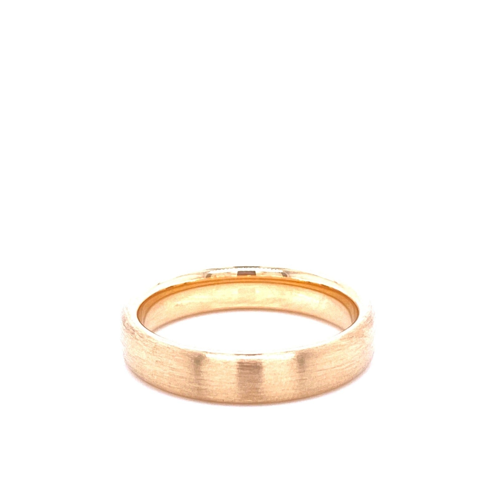 14K Gold Satin Matte Finish Wedding Band
