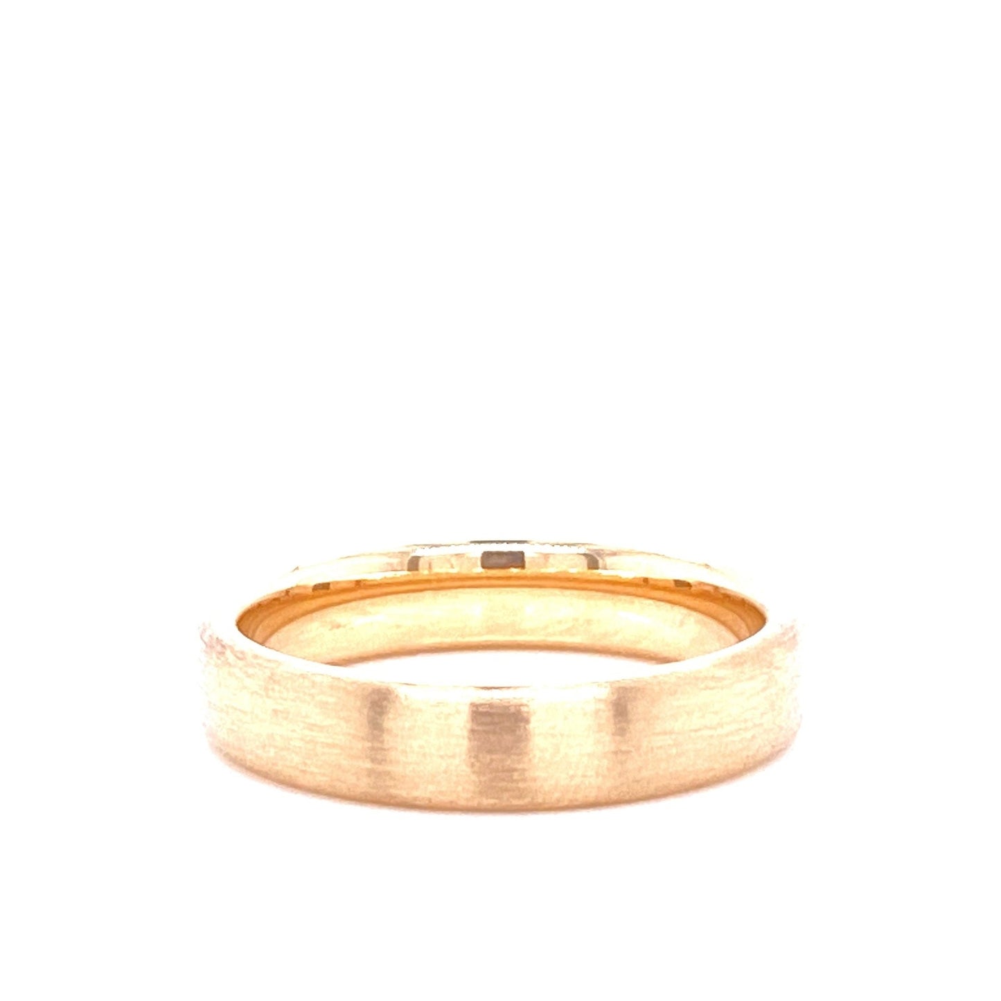 14K Gold Satin Matte Finish Wedding Band