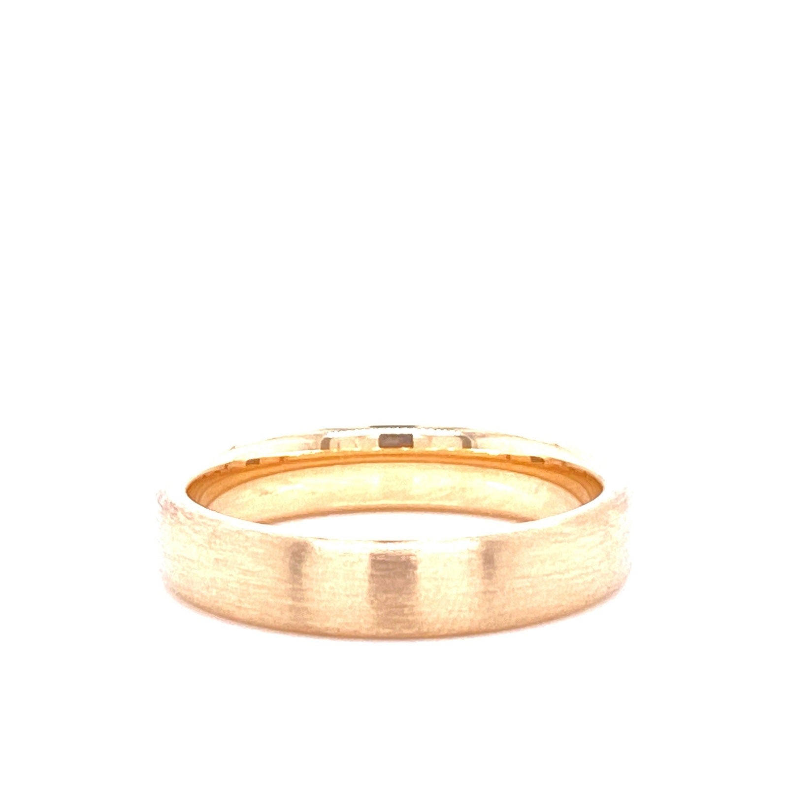 14K Gold Satin Matte Finish Wedding Band