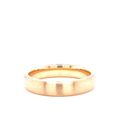 14K Gold Satin Matte Finish Wedding Band