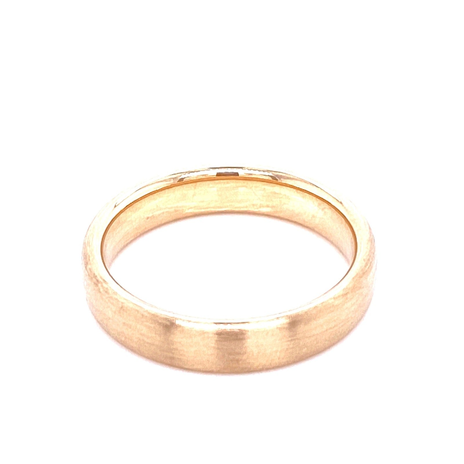 14K Gold Satin Matte Finish Wedding Band