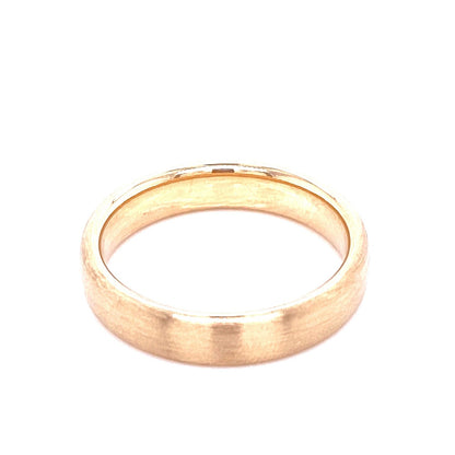 14K Gold Satin Matte Finish Wedding Band