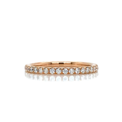 "ETNBD03098" Made to Order 1.6MM 18K Gold or Platinum With Diamond French Pave Eternity Band