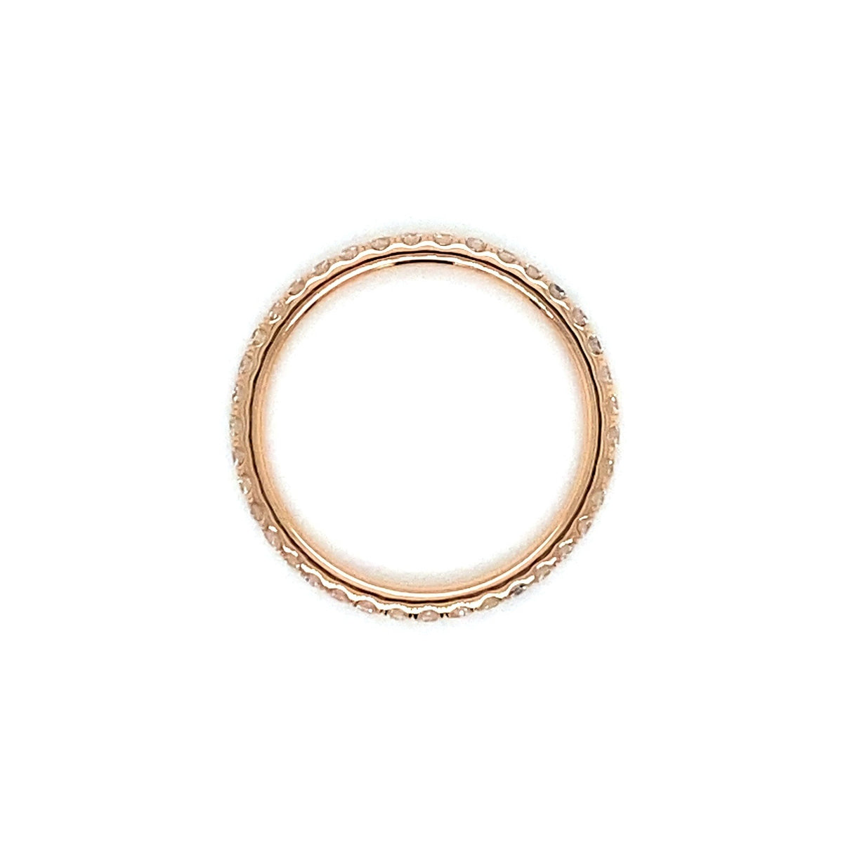 "ETNBD03098" Made to Order 1.6MM 18K Gold or Platinum With Diamond French Pave Eternity Band