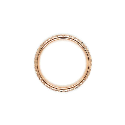 "ETNBD03098" Made to Order 1.6MM 18K Gold or Platinum With Diamond French Pave Eternity Band
