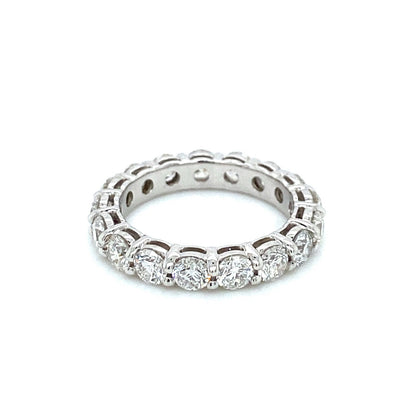 "ETNBD01543" 3.14 Carat Round Diamond Eternity Band in 18K White Gold
